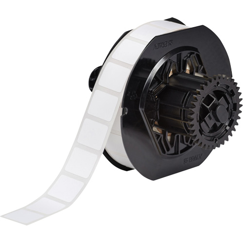 &eacute;tiquettes de laboratoire pour lames de microscope de s&eacute;rie B33, Polyester, 0,9" lo x 0,75" h, Blanc Action Paper