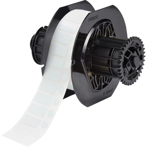 B33 Series Chemical Resistant Laboratory & Vial Top Labels, Polyester, 1" L x 0.5" H, White Action Paper