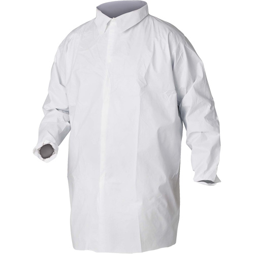 KleenGuard A20 Lab Coats, SMS, White, Small Action Paper