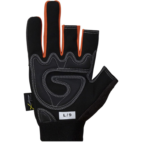 Clutch Gear&reg; Open-Finger Framers Gloves, Synthetic Palm, Size Small Action Paper