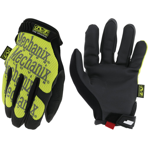 Original&reg; High-Visibility Work Gloves, Synthetic Palm, Size Medium/9 Action Paper