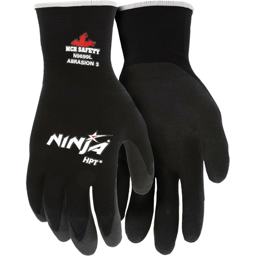 Ninja&reg; Coated Gloves, X-Large, HPT Coating, 15 Gauge, Nylon Shell Action Paper