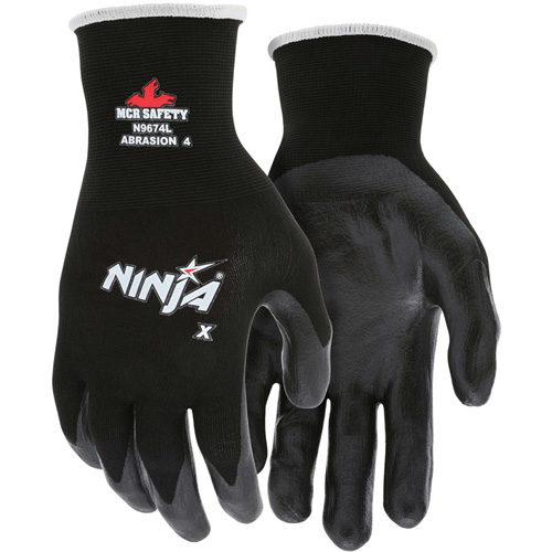 Gants enduits Ninja, Grand, R&ecirc;vetement Bipolym&egrave;re, Calibre 15, Enveloppe en Nylon/Lycra Action Paper