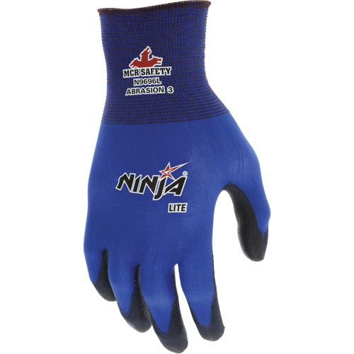Gants enduits Lite Ninja, Grand, R&ecirc;vetement Polyur&eacute;thane, Calibre 18, Enveloppe en Nylon Action Paper