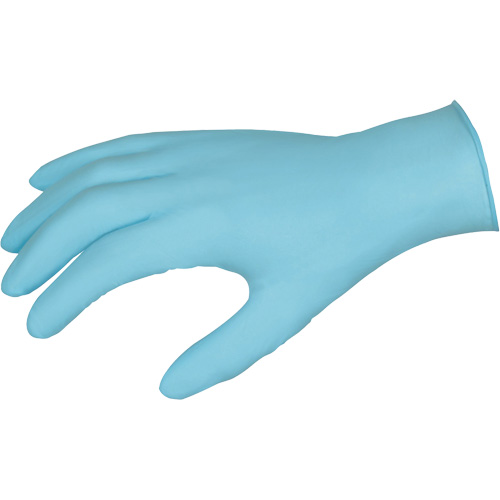 Gants jetables DuraShield, Grand, Nitrile, 3 mils, Sans poudre, Bleu Action Paper