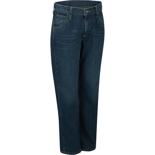 Jeans pour hommes &agrave; coupe droite &eacute;lastique, Tour de taille 32 Action Paper