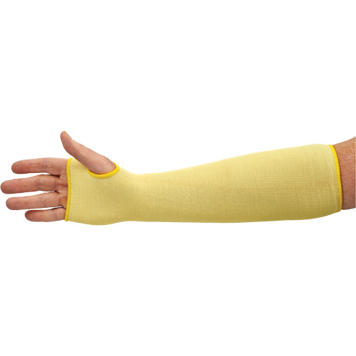 Manchons r&eacute;sistant aux coupures G60 KleenGuard, Kevlar, 18", ASTM ANSI niveau A2/EN 388 niveau 2, Jaune Action Paper