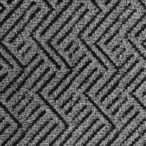 Triathlon Performance Entrance Mats, Wiper/Scraper, 6' x 10' x 7/16", Charcoal Action Paper