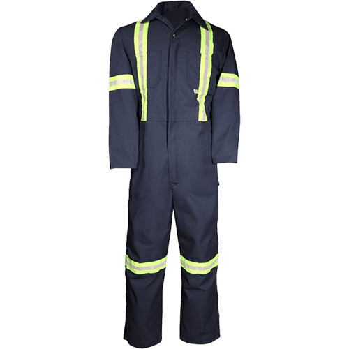 Deluxe Work Coveralls, 50, Navy Blue Action Paper