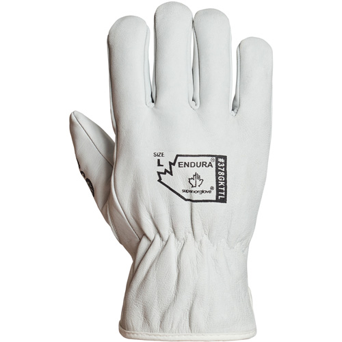 Gants de conducteur doubl&eacute;s pour l'hiver Endura, T-Grand, Paume en Cuir fleur de ch&egrave;vre, Thinsulate Action Paper