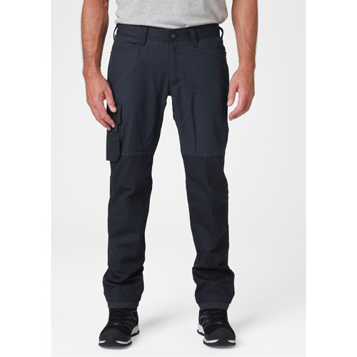 Oxford Service Pants, Poly-Cotton, Navy Blue, Size 30, 32 Inseam Action Paper