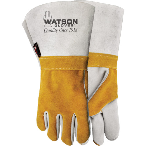 Wopper Welder's Gloves, Split Cowhide, Size 10 Action Paper