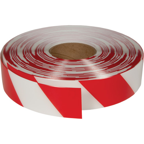 ArmorStripe&reg; Ultra Durable Floor Tape, 2" x 100', PVC, Red and White Action Paper