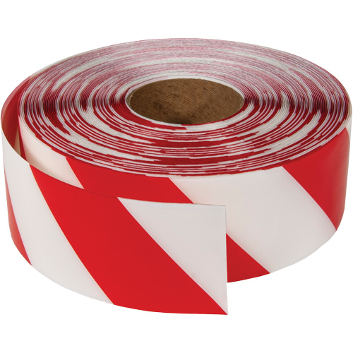 ArmorStripe&reg; Ultra Durable Floor Tape, 3" x 100', PVC, Red and White Action Paper