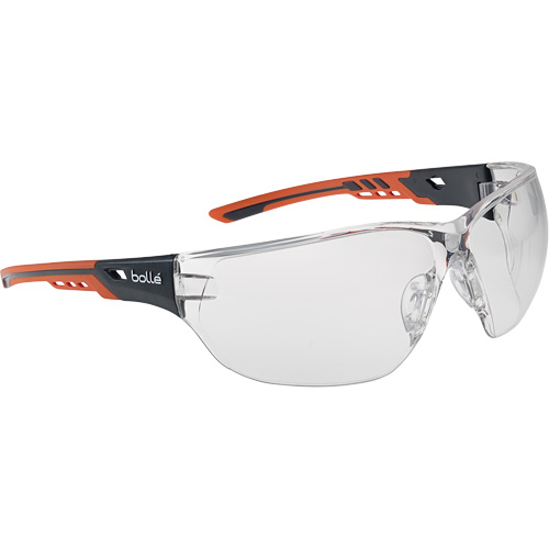 NESS+ Sporty Look Safety Glasses, Clear Lens, Anti-Fog/Anti-Scratch, ANSI Z87+ Action Paper