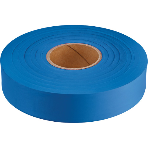 Ruban de signalisation Empire, 1" la x 600' lo, Bleu fluorescent Action Paper