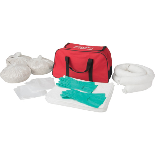 Spill Kit, Oil Only, Bag, 10 US gal. Absorbancy Action Paper