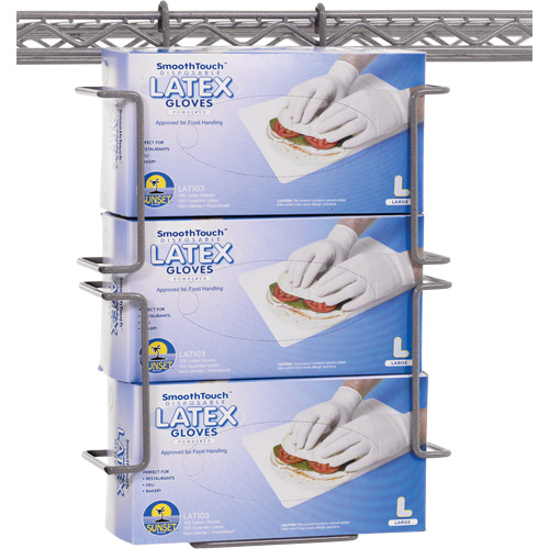 Horizontal Triple Glove Box Holder Action Paper