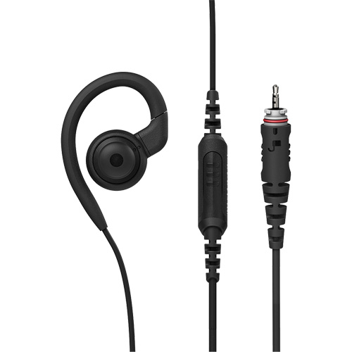 CLPe Series Standard Inline PTT Earpiece Short Cord Action Paper