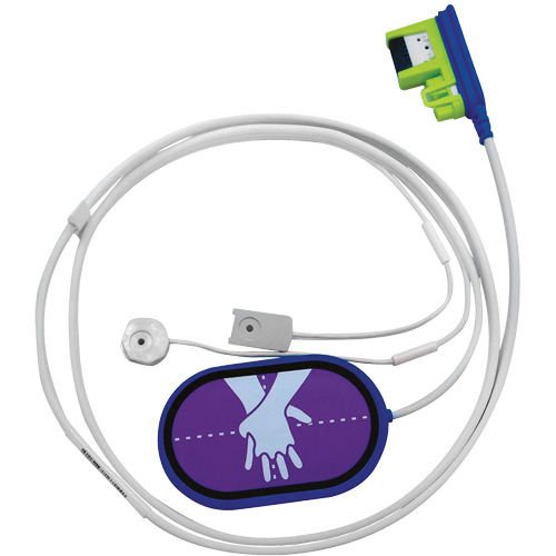 Fils coupl&eacute;s d'&eacute;l&eacute;ctrodes de formation RCR Uni-Padz, Zoll AED 3 Pour, Non m&eacute;dical Action Paper