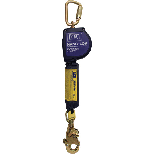 Cordage de s&eacute;curit&eacute; autor&eacute;tractable allong&eacute; Nano-Lok, 10', Dyneema, Pivotant Action Paper