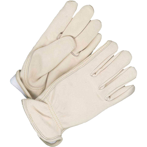 Ladies Insulated Driver Gloves, 9, Grain Cowhide Palm, Fleece Inner Lining Action Paper