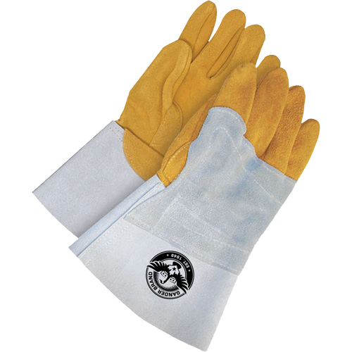 Gander Brand TIG Welder Gloves, Split Deerskin, Size 10 Action Paper