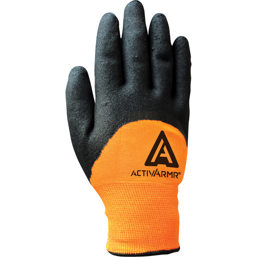 ActivArmr&reg; 97-011 Coated Gloves, Small, Nitrile Coating, 10 Gauge, Polyester Shell Action Paper