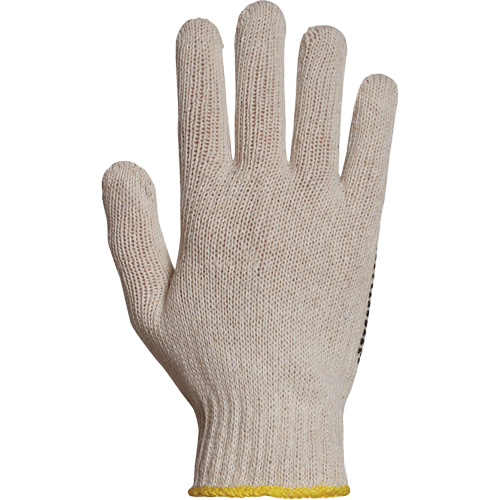 Gant en tricot avec pois de PVC Sure Grip, Poly/coton, Un c&ocirc;t&eacute;, Calibre 7, T-petit Action Paper