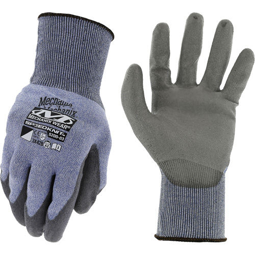 SpeedKnit B2 Cut-Resistant Gloves, Size Medium/8, 15 Gauge, Polyurethane Coated, HPPE Shell, ASTM ANSI Level A2/EN 388 Level B Action Paper