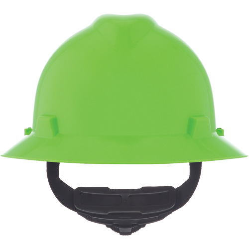 Casque de s&eacute;curit&eacute; &agrave; fente et bordure compl&egrave;te V-Gard, R&eacute;pond aux normes CSA type 1, Suspension Rochet, Non ventil&eacute; Action Paper