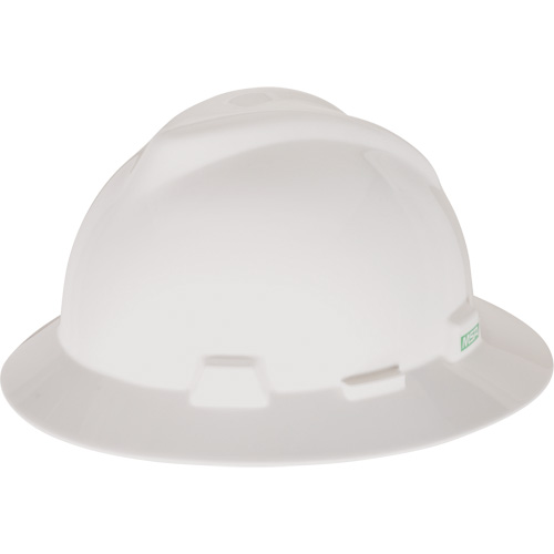 Casque de s&eacute;curit&eacute; &agrave; fente et bordure compl&egrave;te V-Gard, Suspension &agrave; douille, Non ventil&eacute; Action Paper