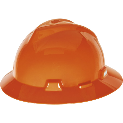 V-Gard&reg; Slotted Full-Brim Hardhat, Pinlock Suspension, Non-Vented Action Paper