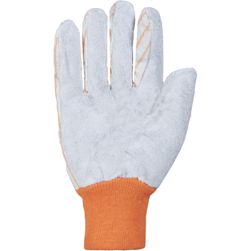 Endura&reg; Leather Palm Gloves, Large, Split Leather Palm Action Paper