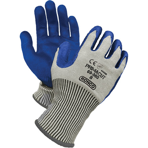 PrimaCut Cut Resistant Gloves, Size 8, 13 Gauge, Nitrile Coated, HPPE Shell, ANSI/ISEA 105 Level 4/EN 388 Level 5 Action Paper
