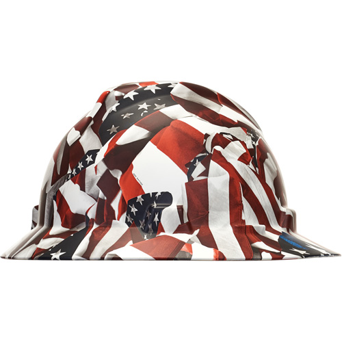 Casque de s&eacute;curit&eacute; &agrave; bordure compl&egrave;te Hydro Dip V-Gard, R&eacute;pond aux normes CSA type 1, Suspension Rochet, Non ventil&eacute; Action Paper