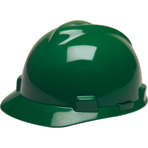 V-Gard&reg; GREEN Slotted Hard Hat, Meets CSA Type 1, Ratchet Suspension Action Paper