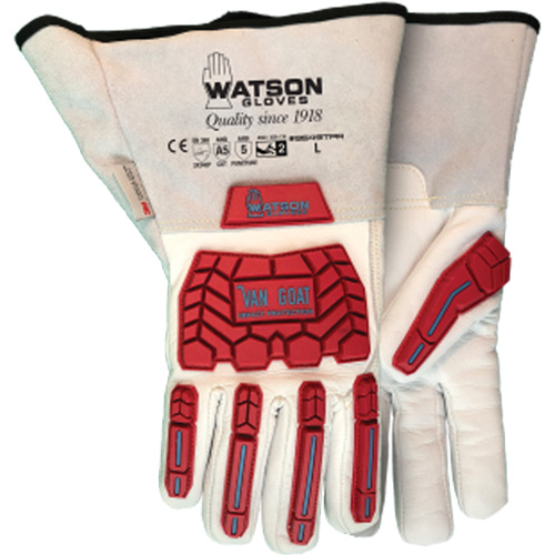 Gants en cuir de ch&egrave;vre Van 9549TPR, Grand, Paume en Ch&egrave;vre, Poignet Manchette Action Paper