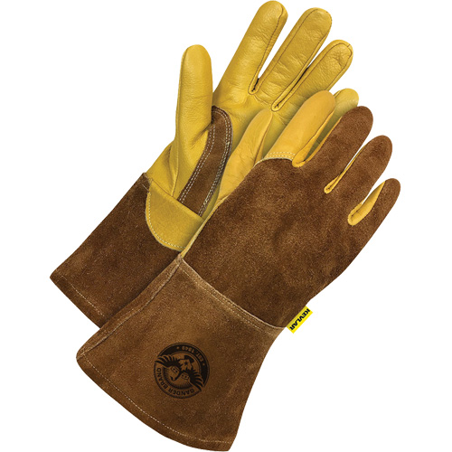 Welder's Gloves, Grain Cowhide, Size 2X-Large Action Paper