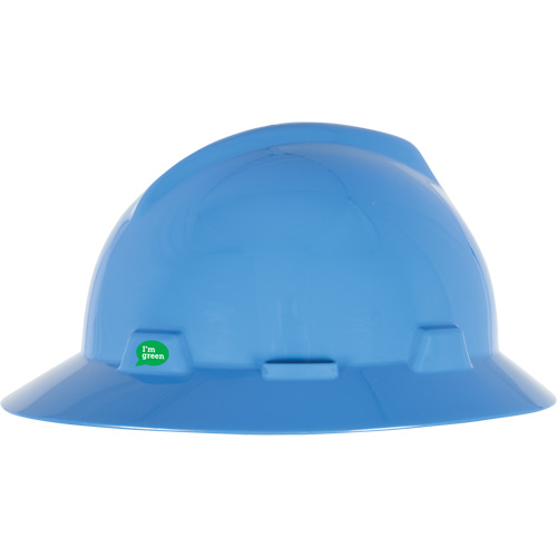 V-Gard&reg; GREEN Slotted Full Brim Hard Hat, CSA Type 1, Ratchet Suspension Action Paper