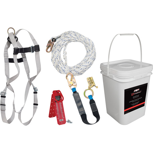 Dynamic Fall Protection Kit, Roofer's Kit Action Paper