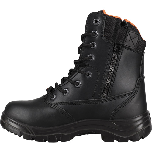 Safety Boots, Leather, Steel Toe, Size 6, Impermeable Action Paper