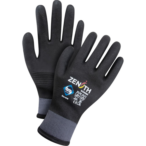 ZX-30° Premium Coated Gloves, 2X-Large, Foam PVC Coating, 15 Gauge, Nylon Shell Action Paper