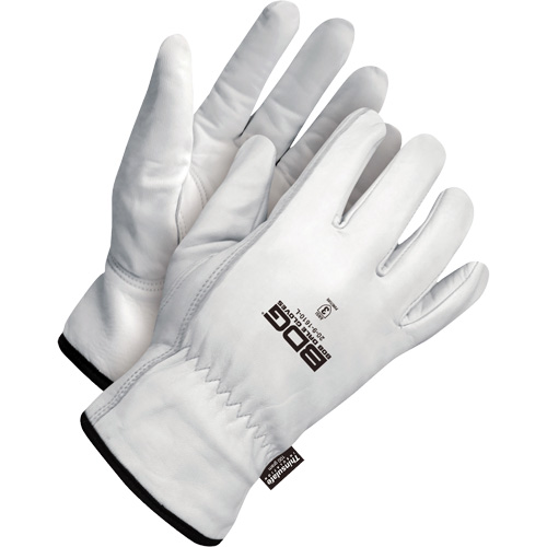 Gants de conducteur classiques r&eacute;sistant &agrave; la perforation, Grand, Paume en Cuir fleur de ch&egrave;vre, Thinsulate Action Paper
