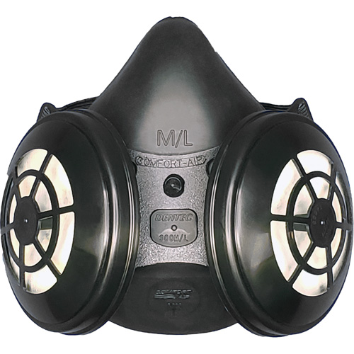 Ensemble de respirateur &agrave; demi-masque N95 Comfort-Air 400Nx noir sans soupape d'expiration, &eacute;lastom&egrave;re/Caoutchouc, Moyen/grand Action Paper