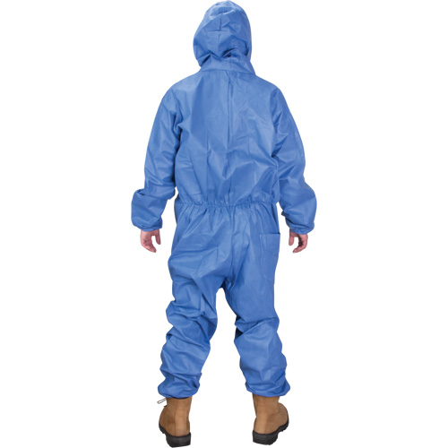 Hooded Coveralls, 2X-Large, Blue, SMS Action Paper