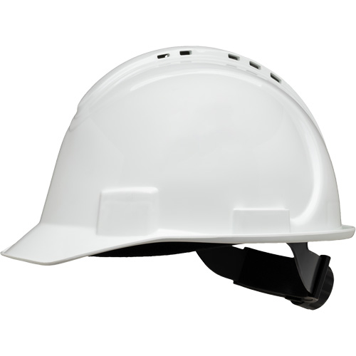 Casque de s&eacute;curit&eacute; &agrave; bordure courte North, R&eacute;pond aux normes CSA type 1, Suspension Rochet, Ventil&eacute; Action Paper