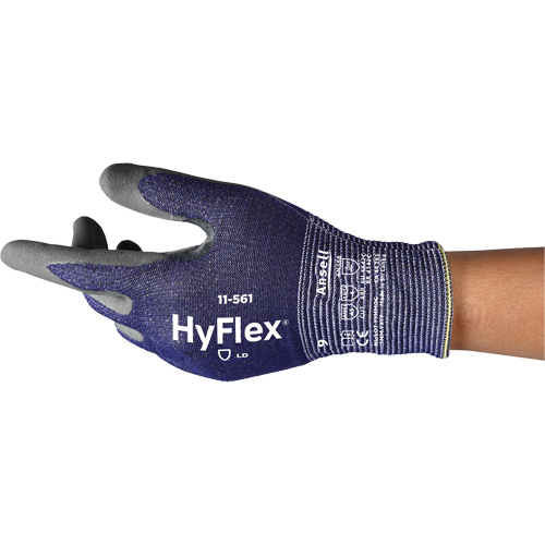HyFlex&reg; 11-561 Cut Resistant Gloves, Size 5, 15 Gauge, Nitrile Coated, Intercept Shell, EN 388 Level C Action Paper