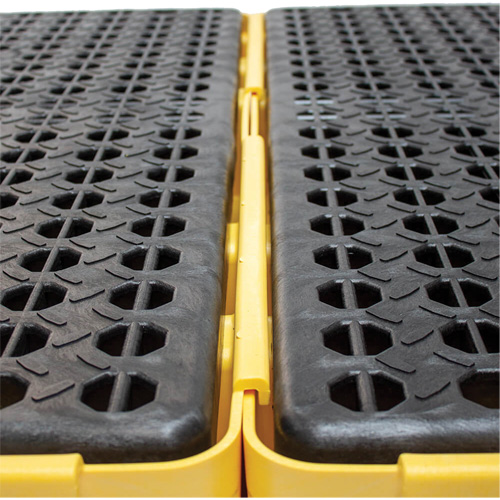 Low Profile Spill Pallet, 76.5 US gal. Spill Capacity, 72" x 49" x 6.5" Action Paper