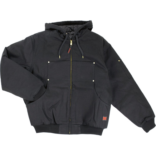 Hooded Duck Bomber Jacket, Men's, Medium (Tall), Black Action Paper